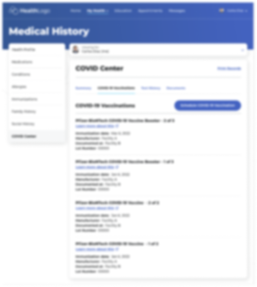 COVID-19 vaccination record card